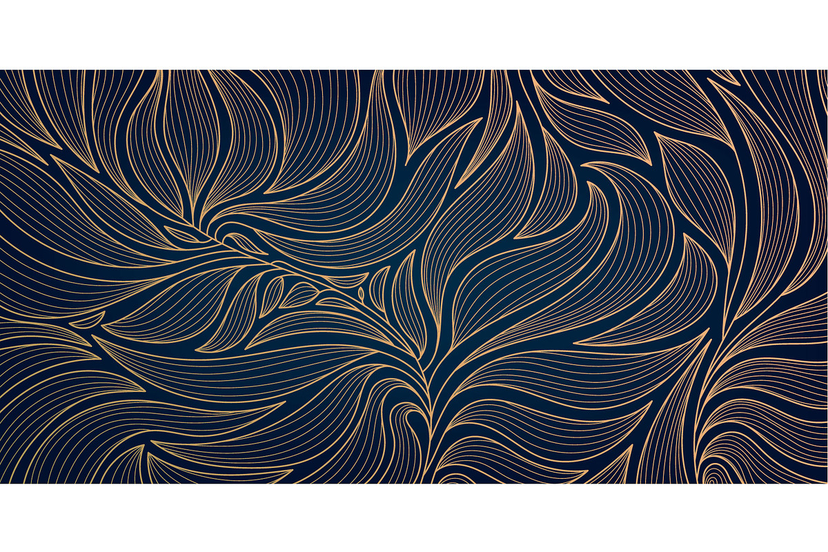 Art Deco Leaves Patterns, a Pattern Graphic by Marylia (Photo 4 of 13)