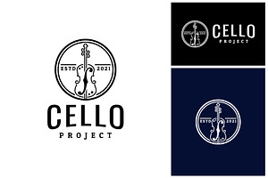 violin fiddle orchestra logo, a Branding & Logo Template by Atlantis X Nurman Arbai