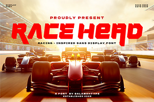 Race Head - Sports Font