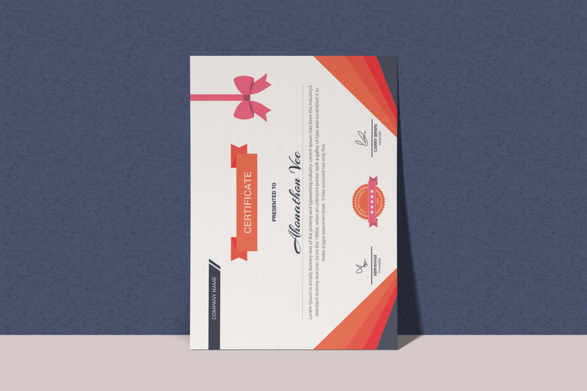 Employee Appreciation Certificate, a Stationery Template by BrandlyTemplate (Photo 3 of 4)