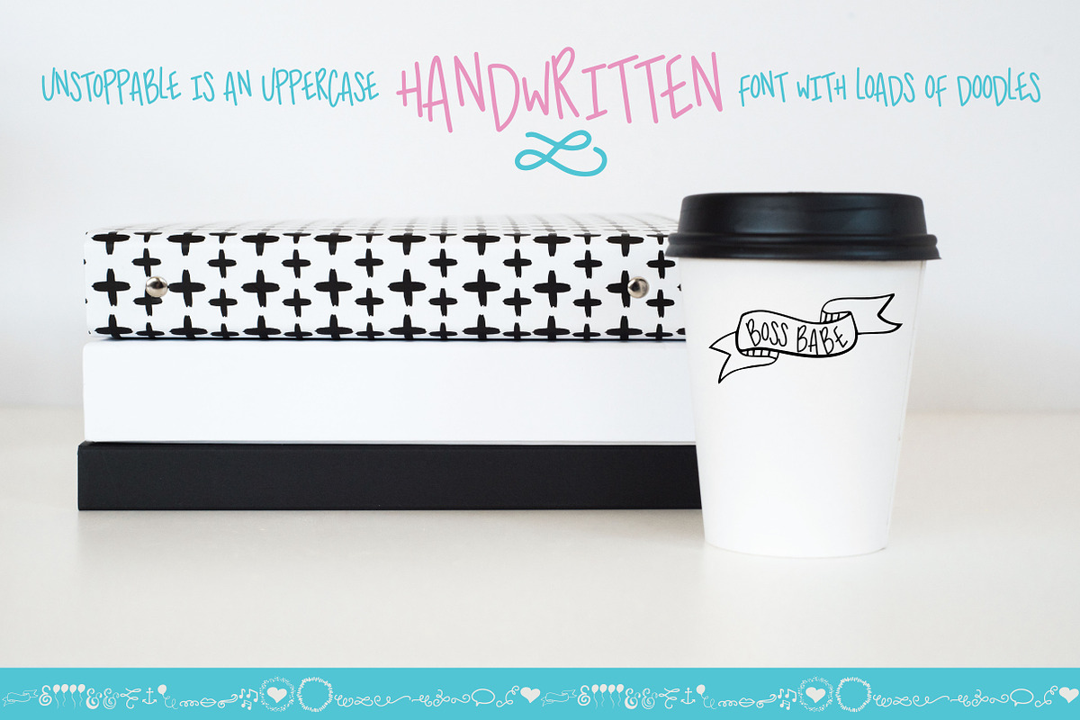 Unstoppable Handwritten Font, a Sans Serif Font by Hewitt Avenue (Photo 4 of 5)