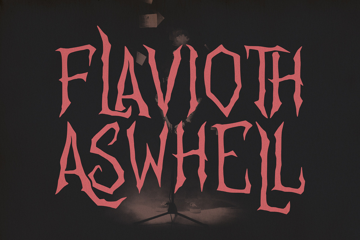 Kroxce Horror Display Font, a Handwritten Font by Maulana Creative (Photo 5 of 7)