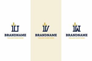 Letter U V W Sword Luxury Logo Set, a Branding & Logo Template by Pray Art Design Studio