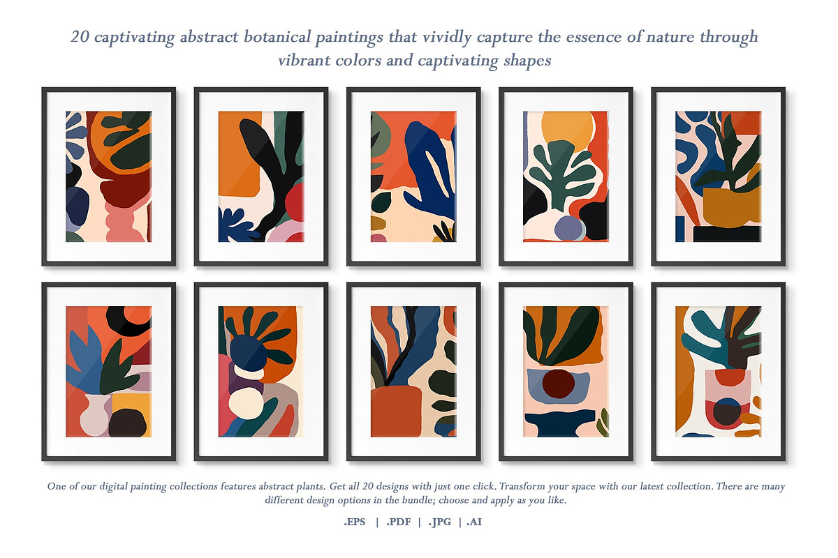 Abstract Contemporary Floral Art, a Decorative Illustration by Vibrand Studio (Photo 9 of 12)
