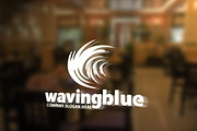 Waving Blue Logo, a Branding & Logo Template by Creative Dezing (Thumbnail 4 of 4)