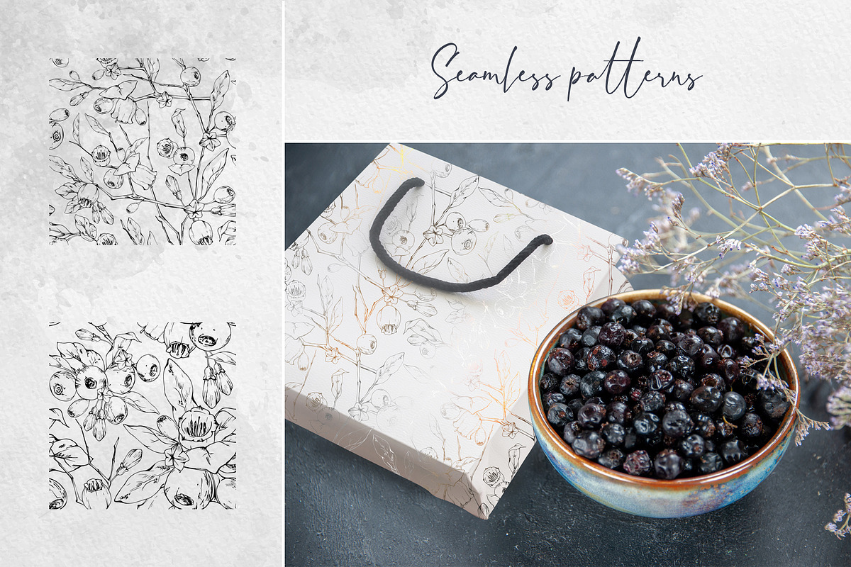 Inky huckleberry flowers, a Food Illustration by MsFlaffy (Photo 11 of 11)