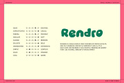 Rendro Bubble Display Font + Icons, a Sans Serif Font by Side X Side Studio (Thumbnail 5 of 7)