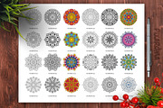 Mandala Vector Ornaments Bundle, a Decorative Illustration by pixaroma (Thumbnail 32 of 43)