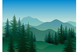 Trees and Mountains