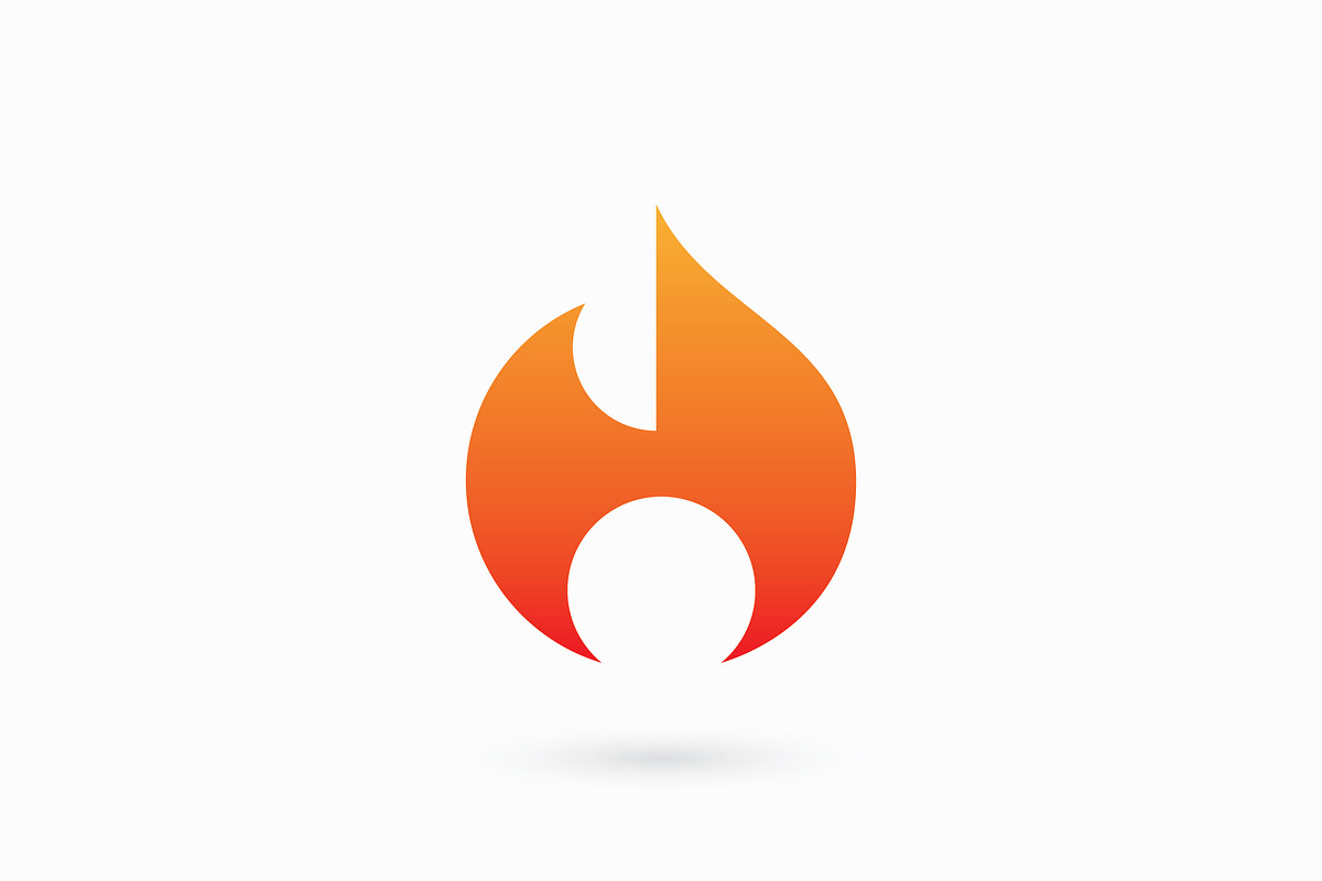 Fire flame Logo Template vector, an Object Graphic by T.Vooka (Photo 3 of 3)