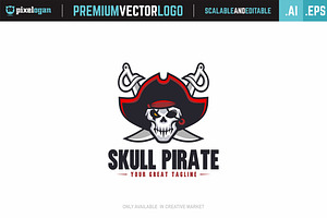 Skull Pirate Logo