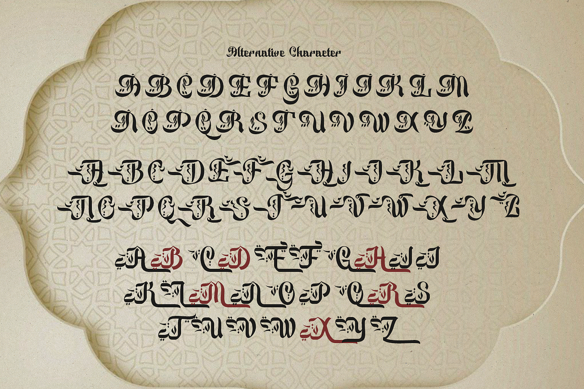 Bakhtiar Arabic Font, a Script Font by madeDeduk (Photo 5 of 10)