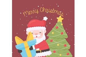 merry christmas santa, an Illustration by studiogstock