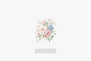 Romantic pastel floral clipart set, a Decorative Illustration by Patishop Art (Thumbnail 4 of 9)