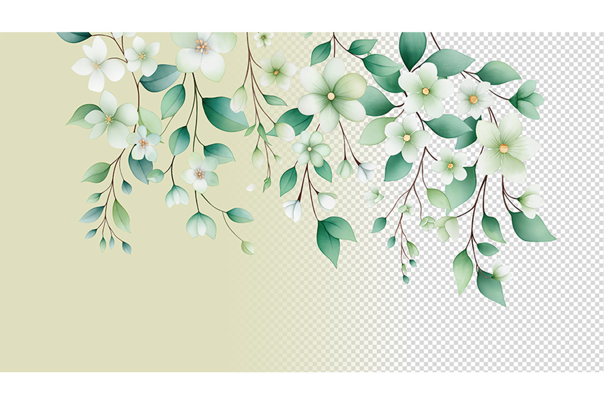 Floral Watercolor Clipart, a Decorative Illustration by BazziBa♥ (Photo 10 of 12)