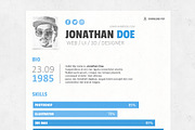 Resume PSD Template, a Resume Template by Zomorsky (Thumbnail 3 of 5)