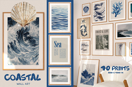Coastal Wall Art, an Object Graphic by Purple
