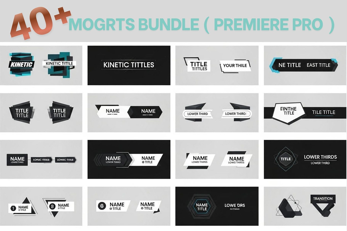 MOGRTs – 40 Motion Graphics Template, a Social Media Template by Crox Studio | Digital (Photo 5 of 11)