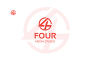 Number Four 4 Logo Circle - Template, a Templates & Theme by Assaldesigns (Thumbnail 2 of 2)
