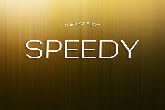 SPEEDY font preview 4