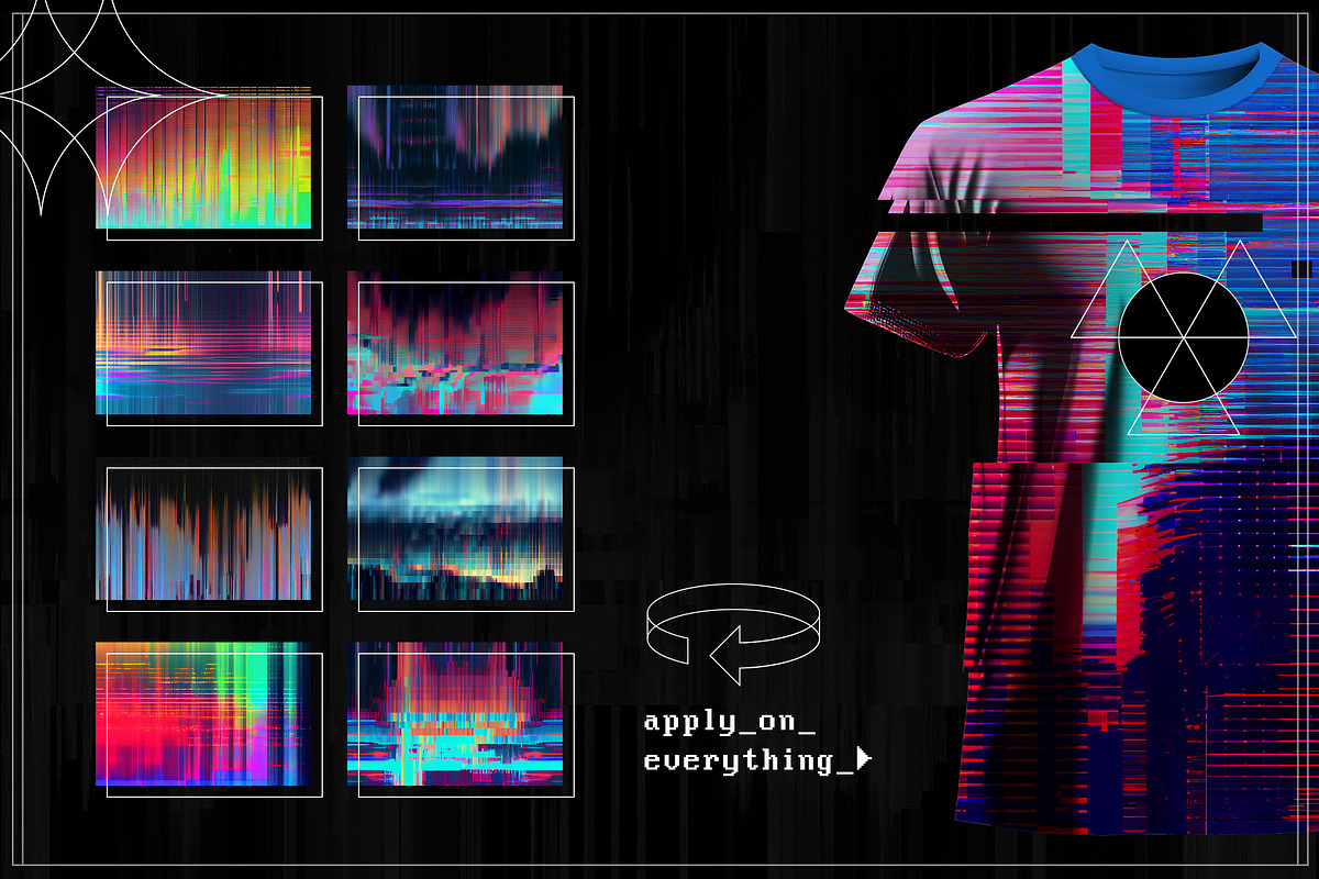 GLITCH_2K Glitch Backgrounds, Extras, a Background Graphic by Ckybe's Corner (Photo 3 of 8)