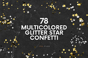 78 Colorful Glitter Star Confetti, a Holiday Photo by Ksuview (Thumbnail 1 of 9)