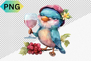 Funny Bird With Wine Glass Clipart, a Graphic by crative8112 (Thumbnail 13 of 13)