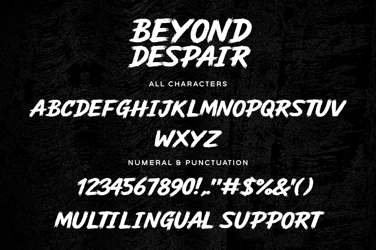 Beyond Despair – Brush Font, a Handwritten Font by Fikryal Studio (Photo 13 of 13)
