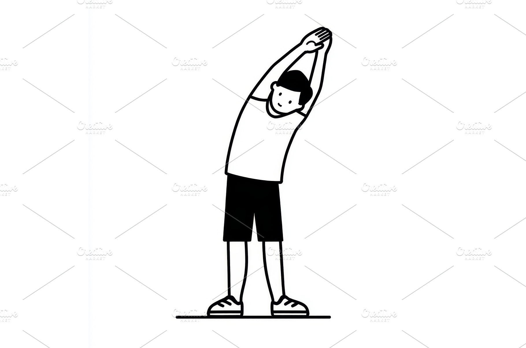Man performs chest opener stretch, a Sports & Recreation Photo by ZinetroN