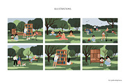 Diverse People in Park Illustration, a Person Illustration by LyubovZaytseva (Thumbnail 4 of 8)