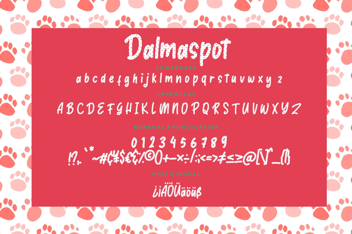 Dalmaspot Advertisement Font preview 7