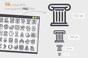 History Line Icons Set, an Outline Icon by Voysla's Shop (Thumbnail 3 of 4)