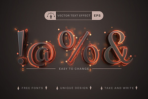 Fire Light - Editable Text Effect