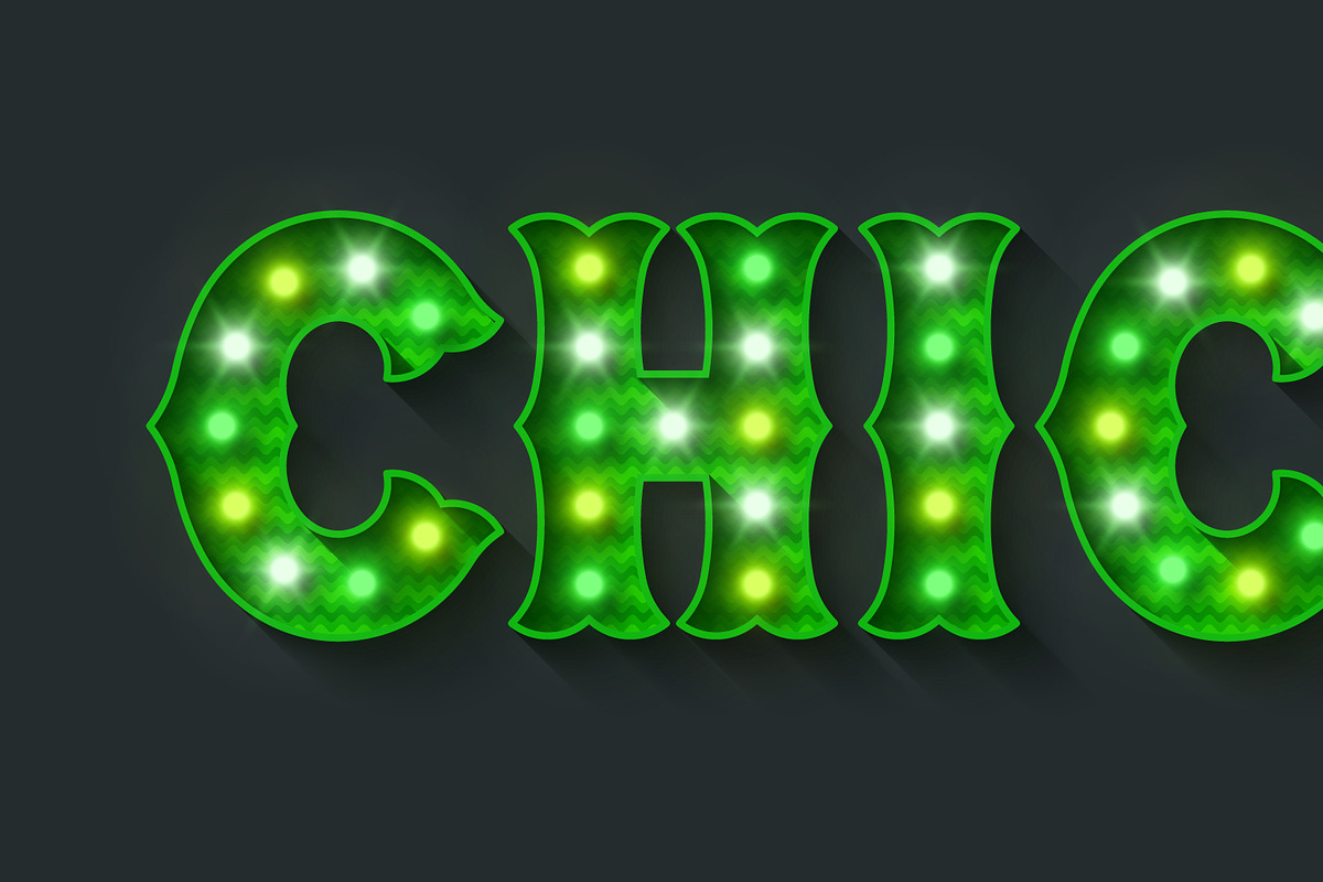 Retro marquee show alphabet design, an Object Graphic by RevelStockart (Photo 5 of 10)