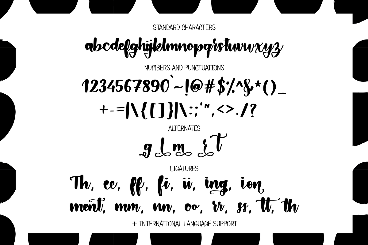 Hey Prettiness! Font + Bonus Vectors preview 5