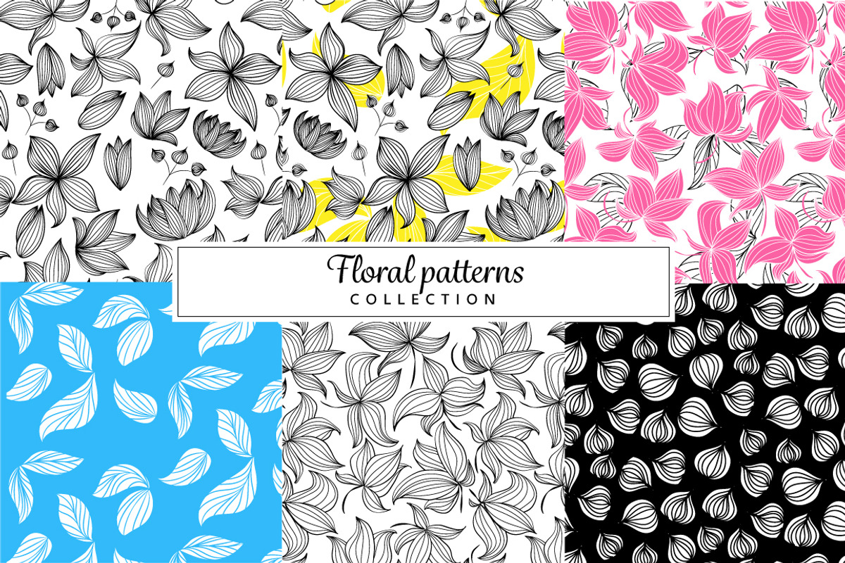 Floral pattern collection, a Pattern Graphic by MM Studio (Photo 1 of 10)