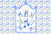 Mahjong Set Chinoiserie Blue, a Graphic by LABFcreations (Thumbnail 2 of 4)