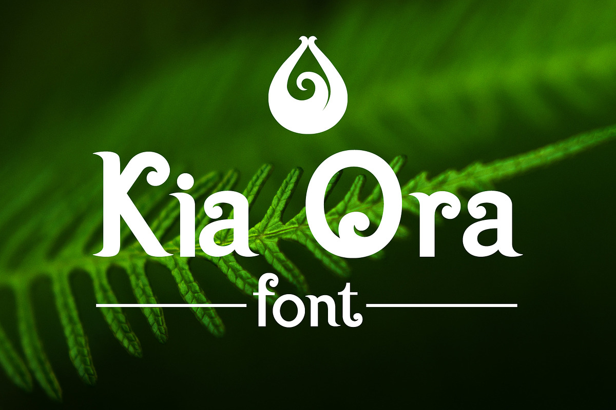 Kia Ora Font, a Serif Font by Something & Nothing (Photo 1 of 5)