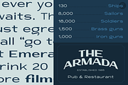 Armada CPC, a Sans Serif Font by Christopher P. Cacho (Thumbnail 4 of 5)