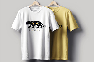 Leopard T Shirt Design Layout, a Stationery Template by MightyDesign
