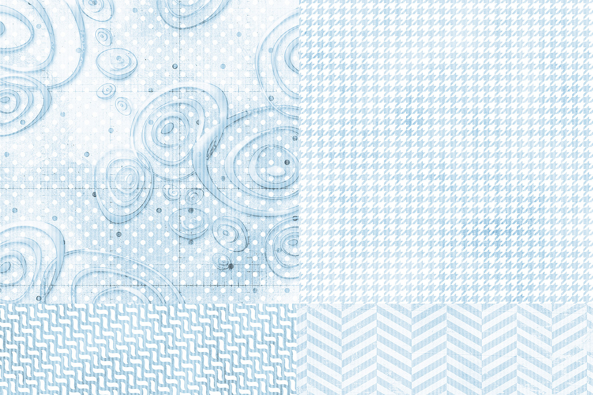 Wild About Blue Digital Paper Pack preview 3