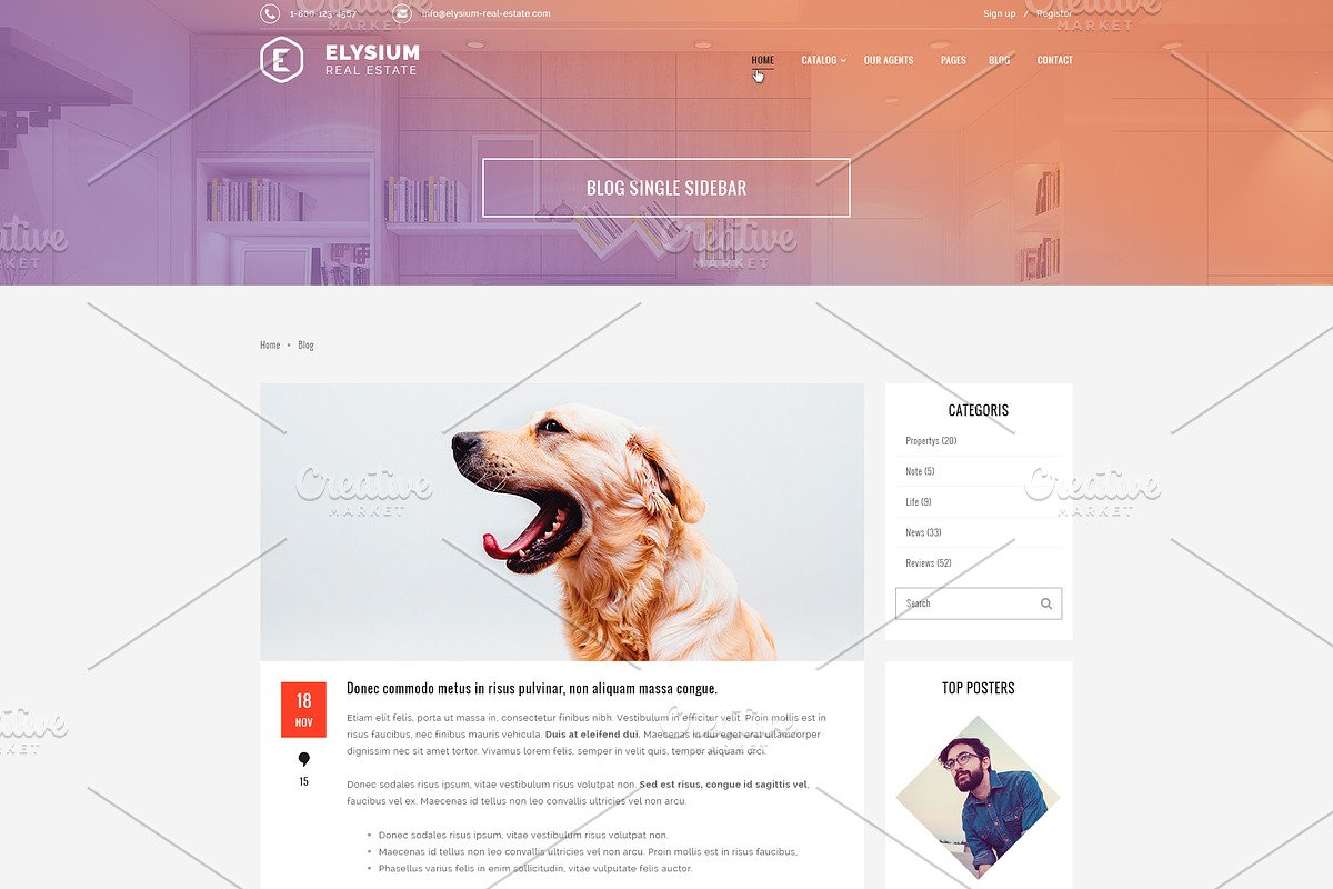 Elysium - Real Estate PSD Template, a Websites & App Template by ArtStyles (Photo 26 of 29)
