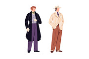 Retro, vintage British gentlemen set, a Person Illustration by PaperTrident (Thumbnail 5 of 5)