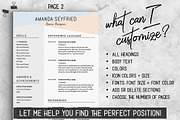 Feminine Resume Template / CV, a Resume Template by LevelUpResume (Thumbnail 4 of 5)