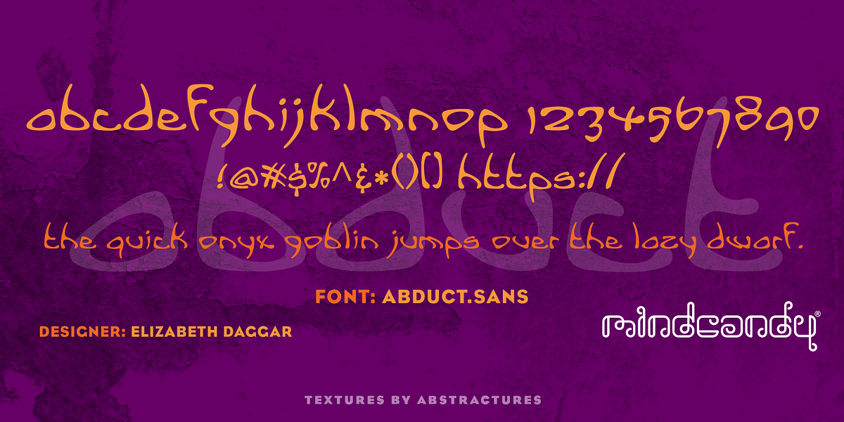 Abduct Sans™, a Handwritten Font by MINDCANDY