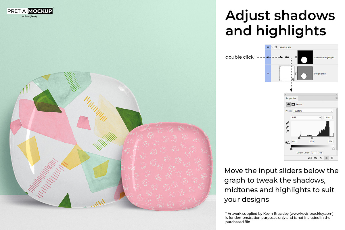 Square Plates Mockup, a Household Mockup by Pret-a-Mockup (Photo 8 of 9)