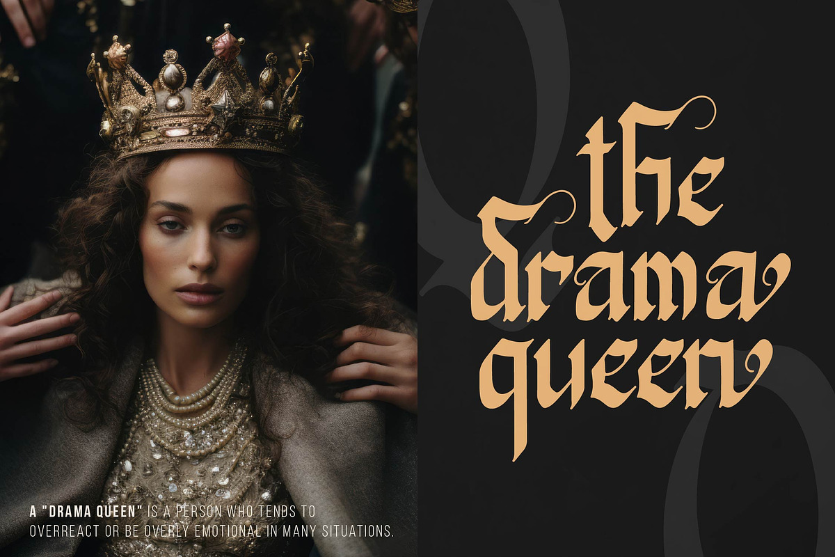 Rudra Great | Blackletter Typeface, a Blackletter Font by Denustudios (Photo 4 of 14)