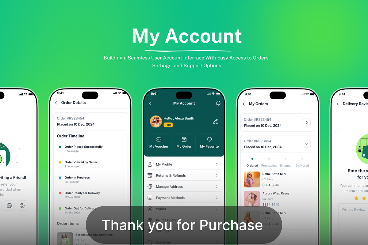 Live Shopping Mobile App Figma UI, an UI Kit Template by RiveupDigital (Photo 9 of 9)