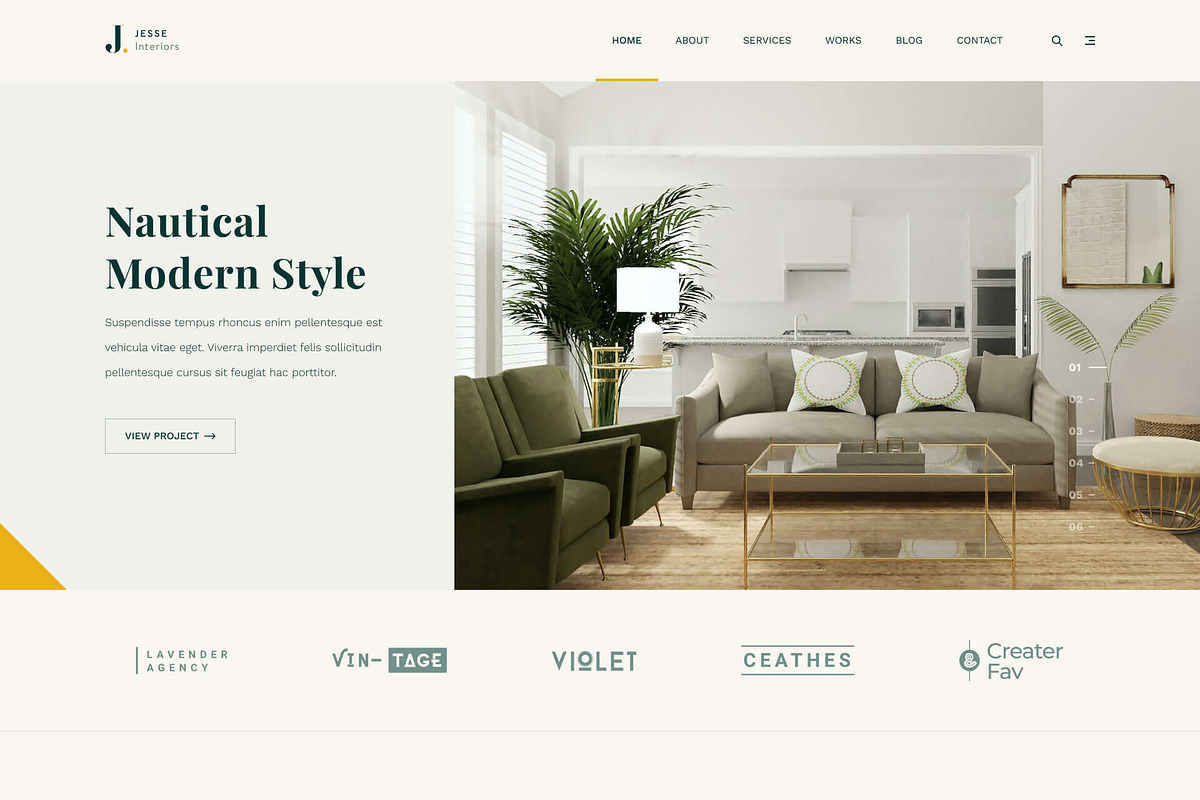 Jesse - Interior Designer Website, a HTML Template by TemplatesJungle (Photo 2 of 2)