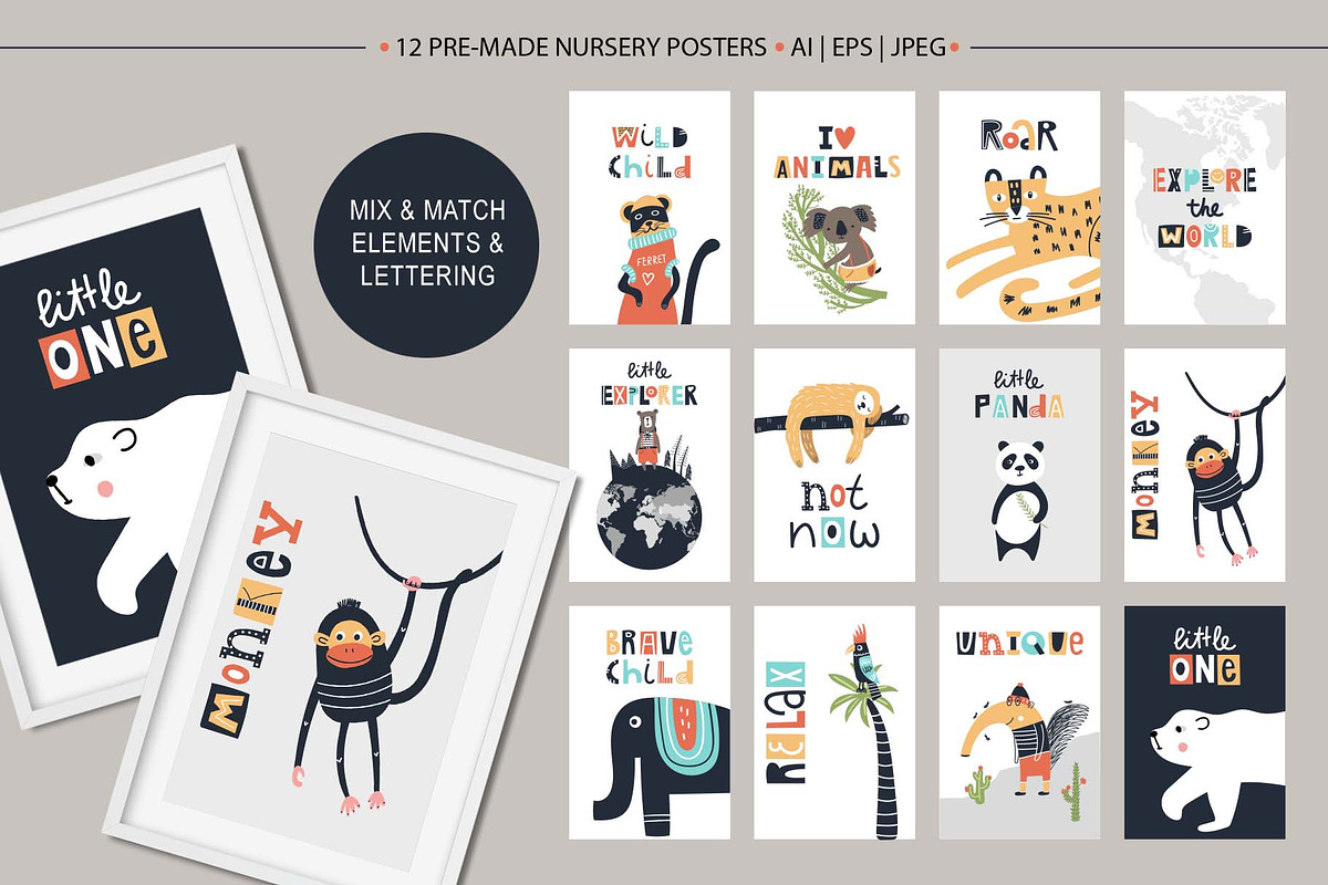 Animal World - Map Creator, an Animal Illustration by Oksana Stepova (Photo 11 of 15)